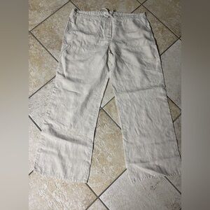 Chino Linen Pants in Cream